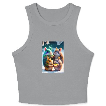 Discover Cute Totoro Crop Tank Top