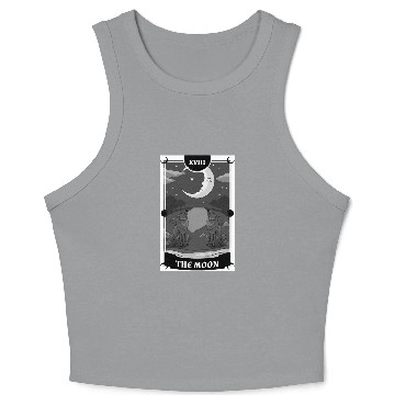 Discover Anime Tarot Card The Moon Gothic Crop Tank Top