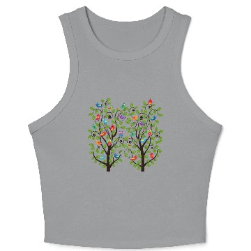 Discover Birds On The Tree Crop Tank Top