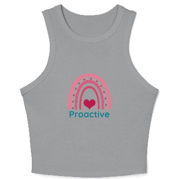 Discover Proactive Viva Magenta Boho Rainbow Crop Tank Top