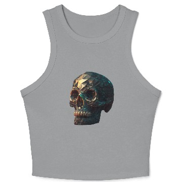 Discover crystal skull Crop Tank Top