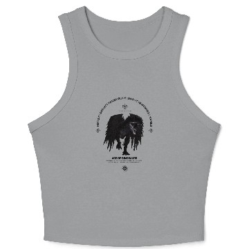Discover Black dinosaur wings Crop Tank Top