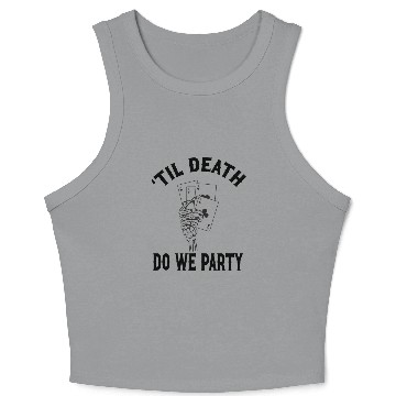 Discover Gothic Wedding Til Death Do We Die Playing Cards Crop Tank Top