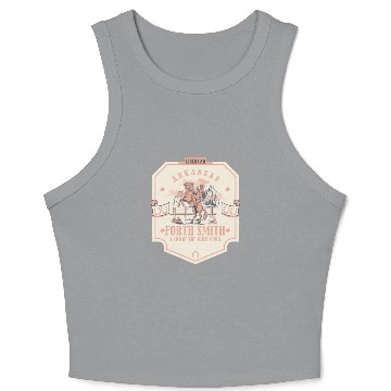 Discover forth smith arkansas wild west town Crop Tank Top