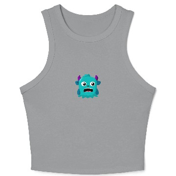 Discover Mini monster catfish head Crop Tank Top