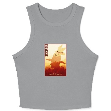 Discover Cheyenne Wyoming wild west town Crop Tank Top