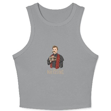 Discover Saint Nietzsche Design for a Philosophy Student Crop Tank Top