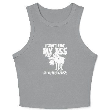 Discover Moose Elk Funny Crop Tank Top