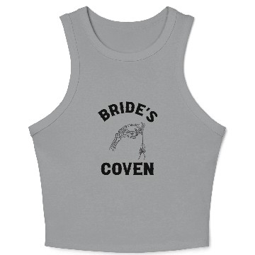 Discover Bachelorette Party Brides Coven Spider Design Crop Tank Top