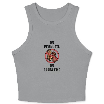 Discover No Peanuts No Problems Peanut Allergic Crop Tank Top