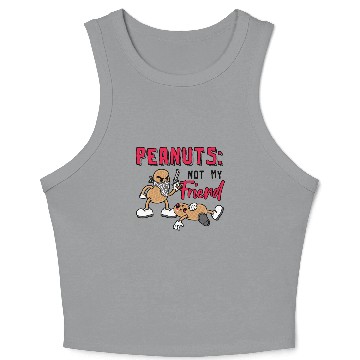 Discover Peanuts Not My Friend Peanut Allergic Crop Tank Top