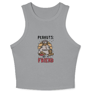 Discover Peanuts Not My Friend Peanut Allergic Crop Tank Top