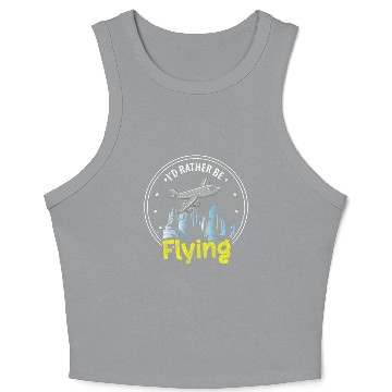 Discover Pilot Profession Aerobatic Pilots Crop Tank Top