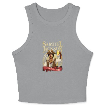 Discover Raise a Glass with Samuel L Jackson Crop Tank Top