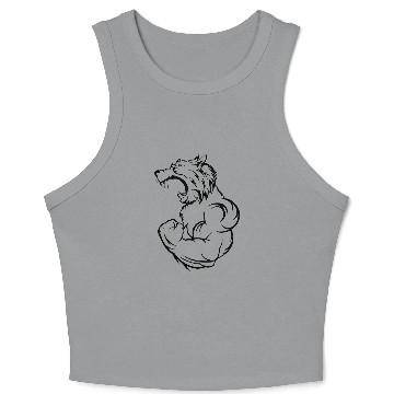 Discover wolf beast Crop Tank Top