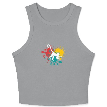 Discover monkey silhouette Crop Tank Top