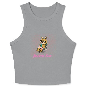 Discover Breathe Easy (Bunny) Crop Tank Top