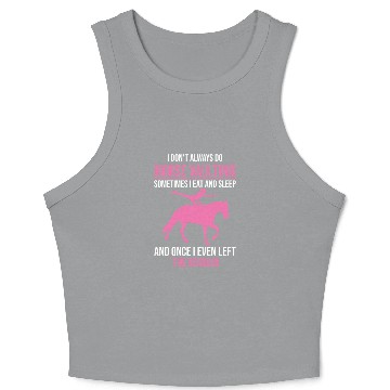 Discover Funny Equestrian Horse Vaulting Crop Tank Top