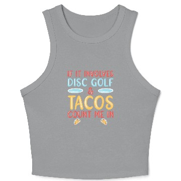 Discover Tacos Disc Golf Crop Tank Top