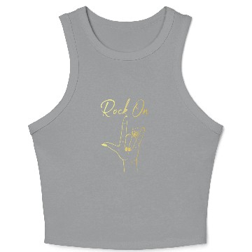 Discover Rock On Bachelorette Party Crop Tank Top