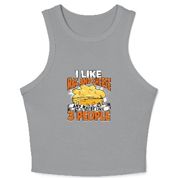 Discover Mac N' Cheese Taster Pasta Food Macaroni Crop Tank Top