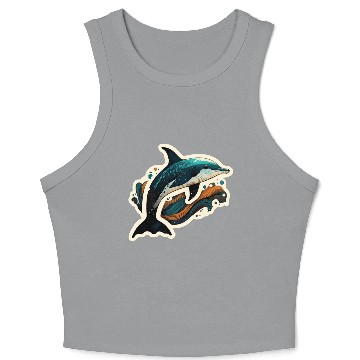 Discover Dolphin Crop Tank Top