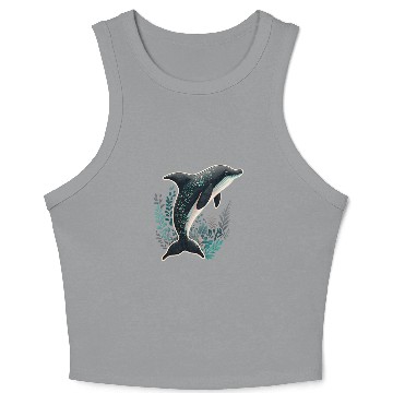Discover Dolphin Crop Tank Top