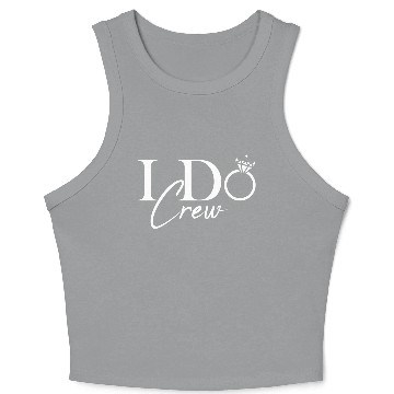 Discover I Do Crew Bride bachelorette party Crop Tank Top