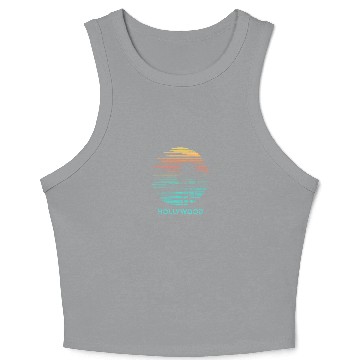Discover Hollywood California Cool Souvenir Vacation Crop Tank Top