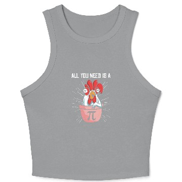 Discover Pi Day Math Pie Chicken Pot Pi Number Crop Tank Top