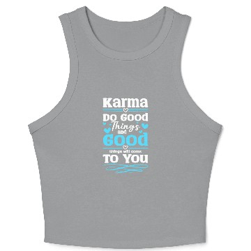 Discover Karma Positive Sarcasm Crop Tank Top