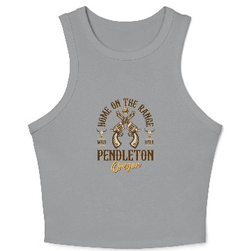 Discover Pendleton Oregon wild west town Crop Tank Top