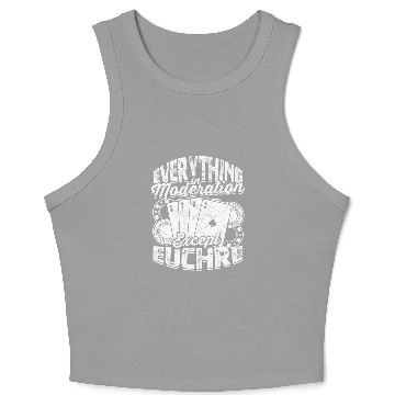 Discover Card Game Games Playing Card Poker Euchre Crop Tank Top