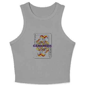 Discover GAME OVER Joker Playing Card Crop Tank Top