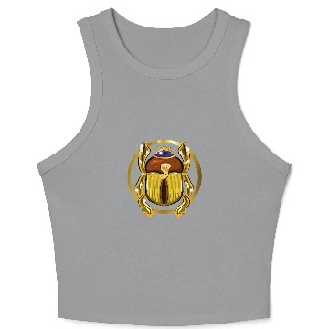 Discover Beetle Jewelry Circle Crop Tank Top
