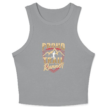 Discover Proud Trail Runner Run Trails Running Crop Tank Top