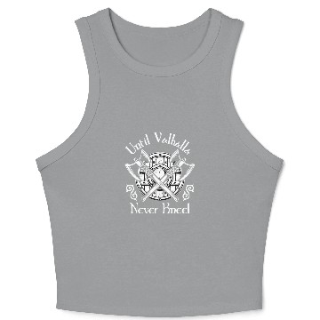 Discover Until Valhalla - Never Kneel Crop Tank Top