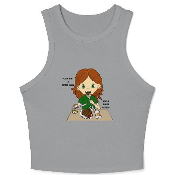 Discover Mary Had a Little Lamb Crop Tank Top