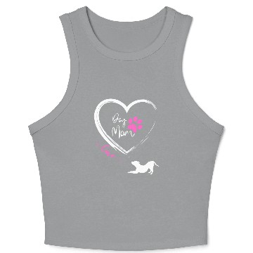 Discover Dog mom Crop Tank Top