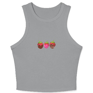 Discover Strawberry Chocolate Crop Tank Top