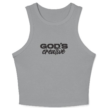 Discover God's Creative (black) Crop Tank Top