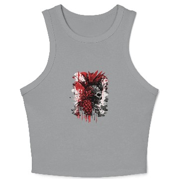 Discover scary pineapple punk Crop Tank Top