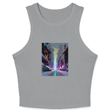Discover Modern Gothic AI PRINT Crop Tank Top