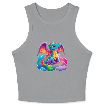 Discover Dragon Sublimation Clipart Crop Tank Top