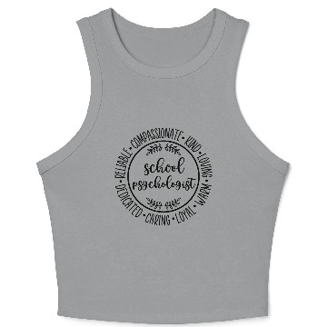 Discover School Psychologist Gift Crop Tank Top