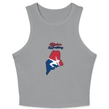 Discover Maine Wrestling Crop Tank Top