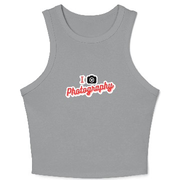 Discover I love photography Crop Tank Top