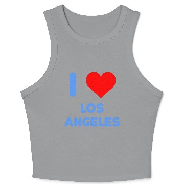 Discover I Love Los Angeles Crop Tank Top