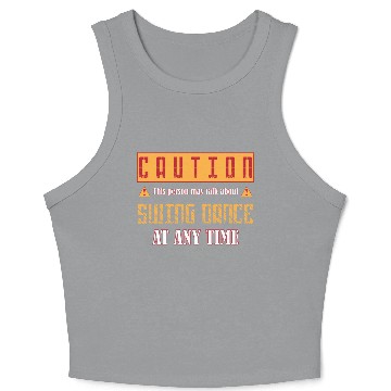 Discover Retro Dance Humor Funny Swing Dancing Crop Tank Top