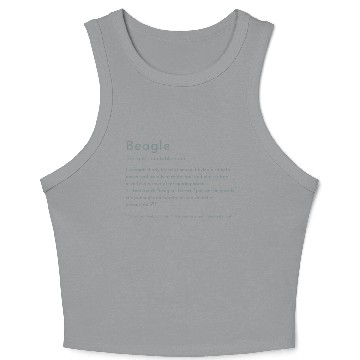 Discover Beagle Definition PTBT Crop Tank Top